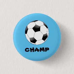 Soccer Champ Badge 1 Inch Round Button