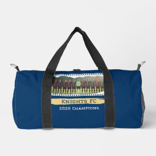 Soccer Champions Team Photo Logo Player Name Duffle Bag