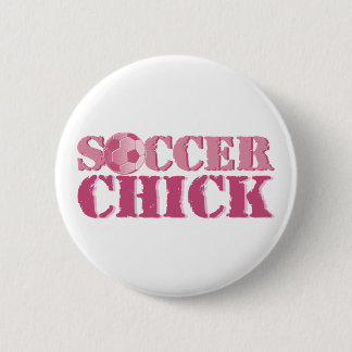 Soccer Chick 2 Inch Round Button