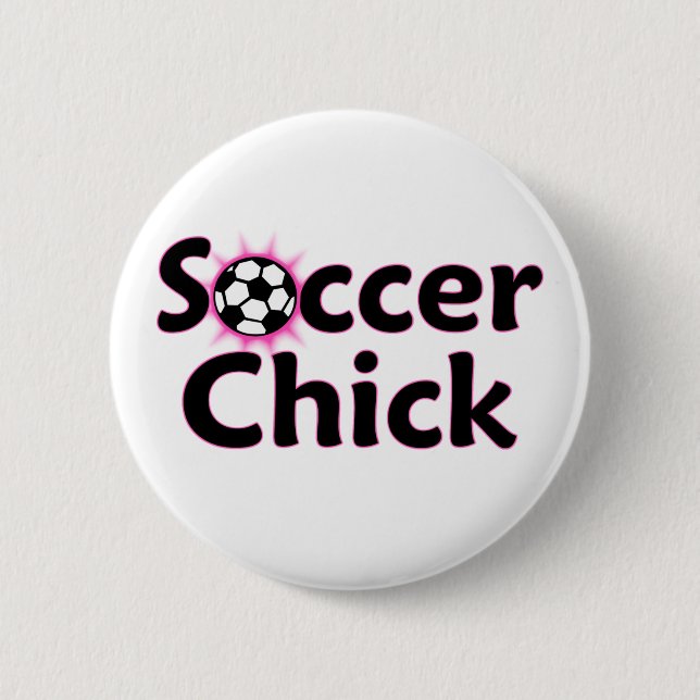 Soccer Chick  Button (Front)