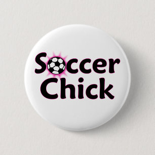 Soccer Chick Button