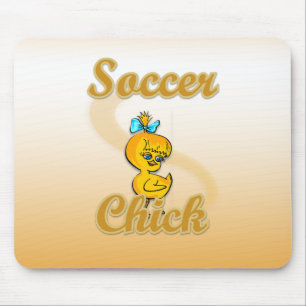 Soccer Chick Mouse Pad