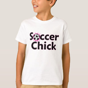 Soccer Chick Player Name/Number Kids T-Shirt