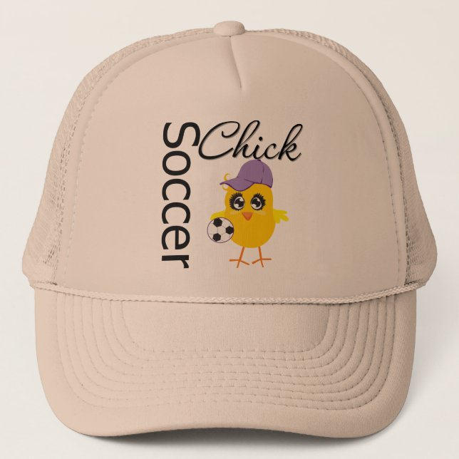 Soccer Chick v2 Trucker Hat (Front)