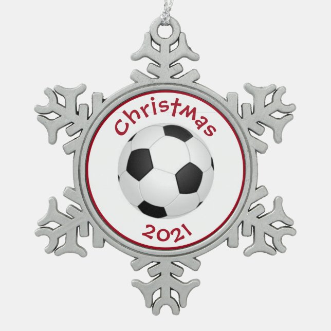 #soccer Christmas 2021 tree decoration (Front)
