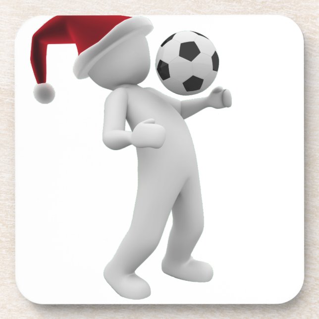 soccer christmas coaster (Front)