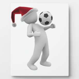 soccer christmas plaque