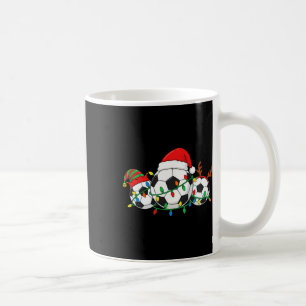 Soccer Christmas Player Santa Hat Xmas Sport Men K Coffee Mug