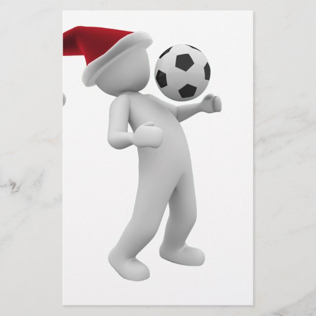 soccer christmas stationery (Front)