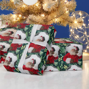 Soccer Christmas themed for Player with ball Wrapping Paper