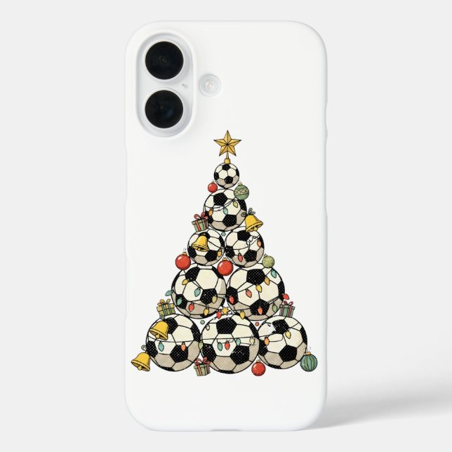 Soccer Christmas Tree Case-Mate iPhone Case (Back)