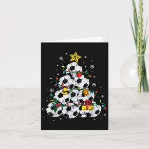 Soccer Christmas Tree Hat Santa Xmas Srt Mens Boys Card
