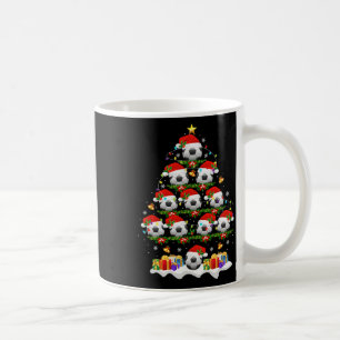 Soccer Christmas Tree Lights Funny Xmas Boys Socce Coffee Mug