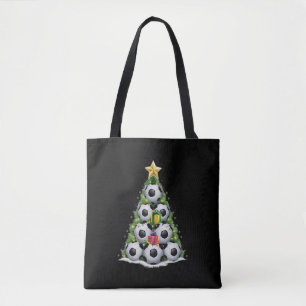 Soccer Christmas Tree Xmas Player Boys  Tote Bag