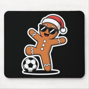 Soccer Christmas Winter Fun Mouse Pad