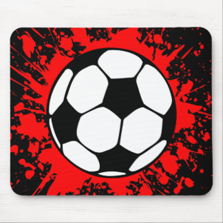 soccer : circles : mouse pad