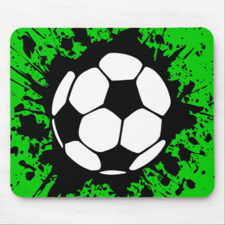 soccer : circles : mouse pad