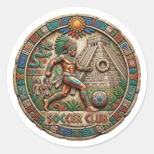 SOCCER CLASSIC ROUND STICKER
