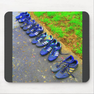 soccer cleats mouse pad