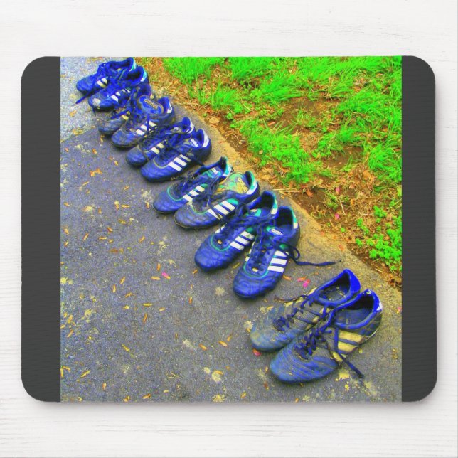 soccer cleats mouse pad (Front)