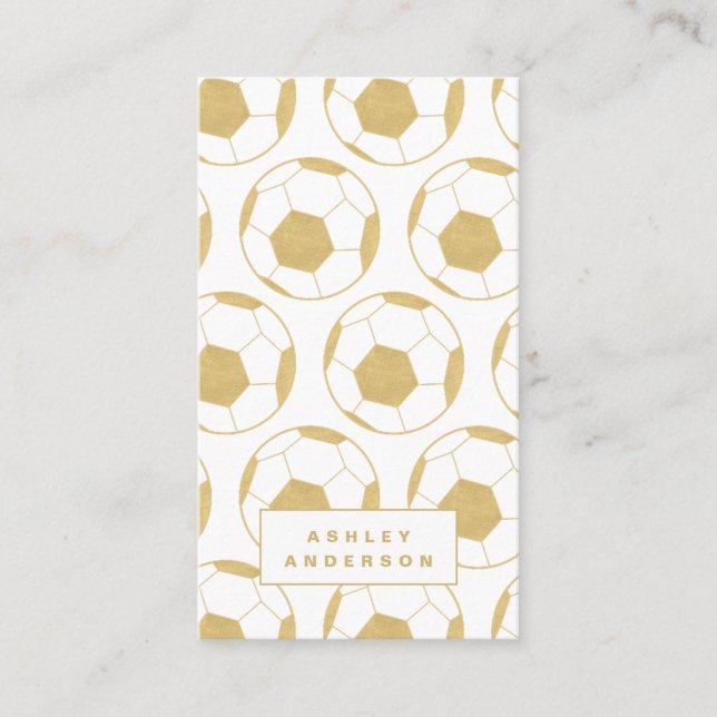 Soccer Coach and Personal Trainer Business Card (Front)