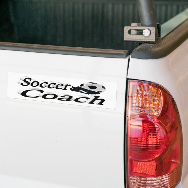 Soccer Coach Bumper Sticker (On Truck)