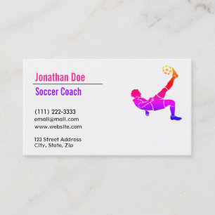 Soccer Coach Business Card
