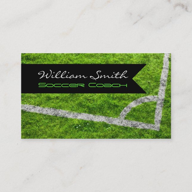 Soccer coach business card (Front)