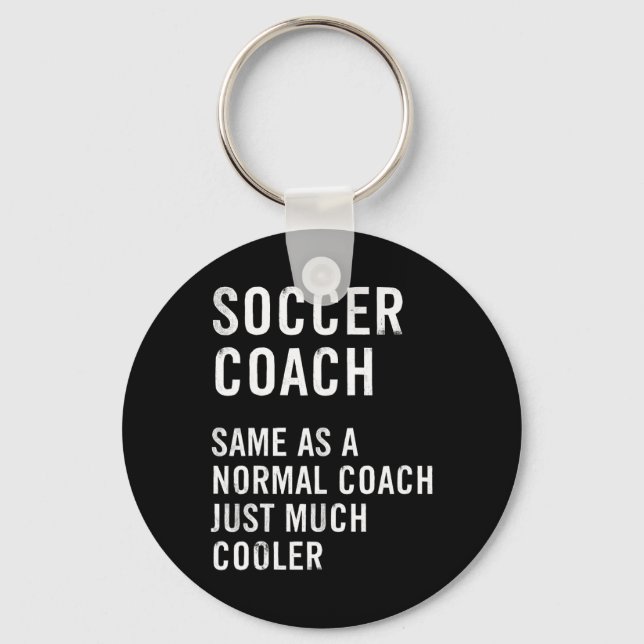 Soccer Coach Definition Funny  Keychain (Front)