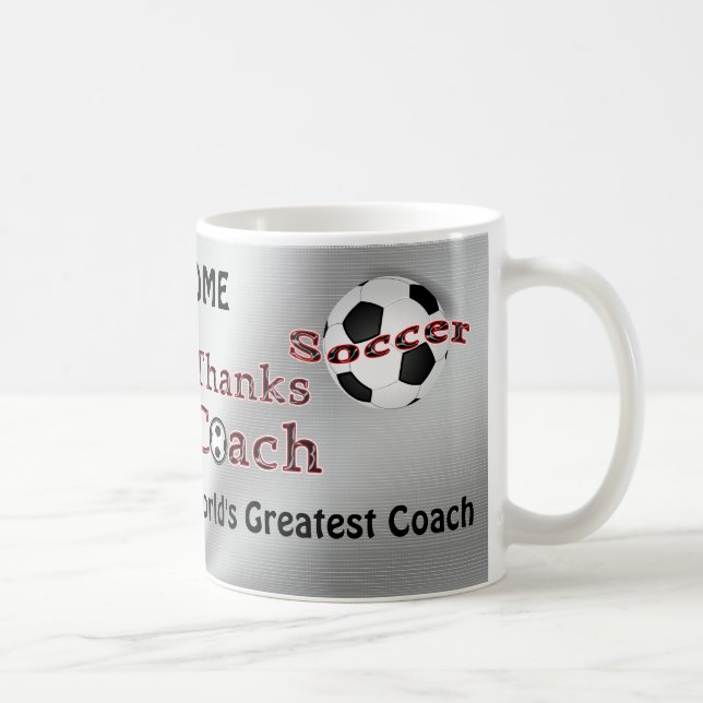 Soccer Coach Gifts Thank You MUG (Right)