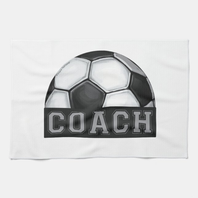 Soccer Coach Kitchen Towel (Horizontal)
