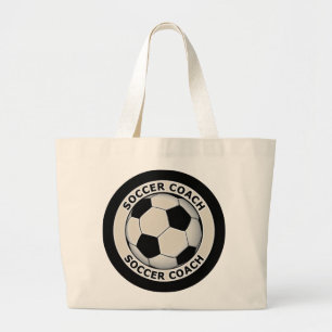 Soccer Coach Large Tote Bag