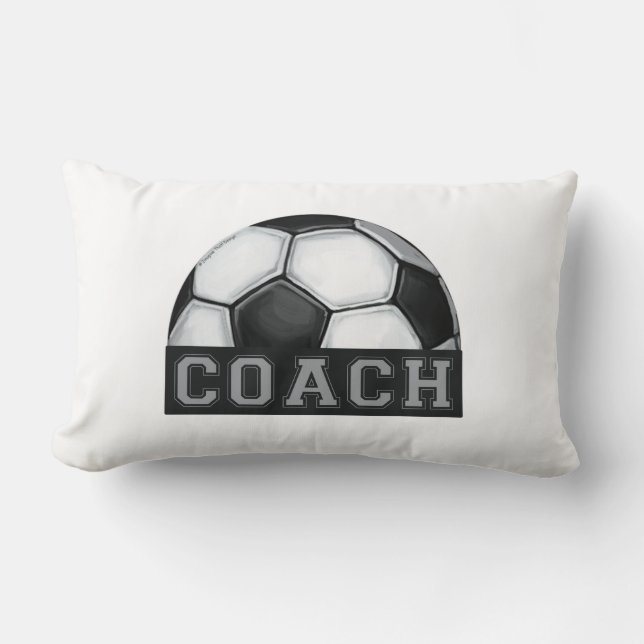 Soccer Coach Lumbar Pillow (Front)