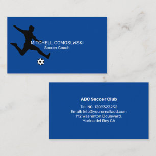 Soccer Coach Modern Business Card