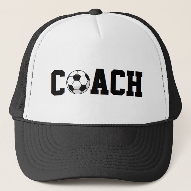 Soccer Coach Personalized Trucker Hat (Front)