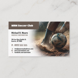 Soccer Coach   Professional Instructor Business Card