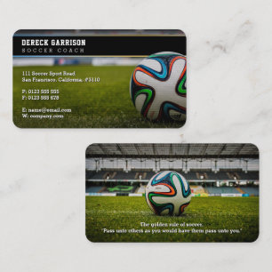 Soccer Coach   Professional Instructor Business Card