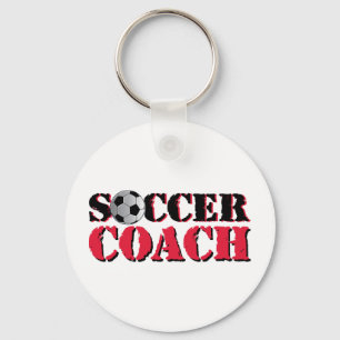 Soccer Coach (red) Keychain