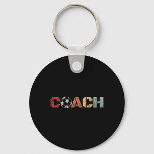 Soccer Coach Retro Vintage Instructional Soccer By Keychain