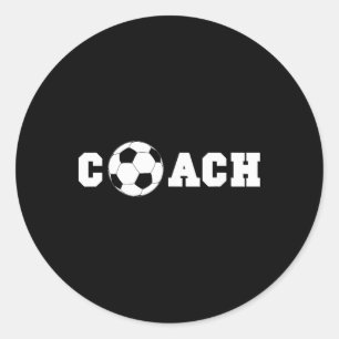 Soccer Coach S - Coaching Staff Shirt Tees Classic Round Sticker