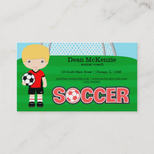 Soccer coach/Soccer player Business Card