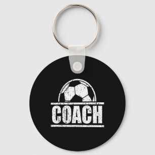 Soccer Coach Sports Coaching Staff Soccer Dad Fath Keychain