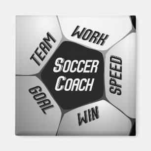 Soccer Coach Thanks Large Ball Magnet