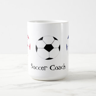 Soccer Coach - Three Colourful Soccer Balls Coffee Mug