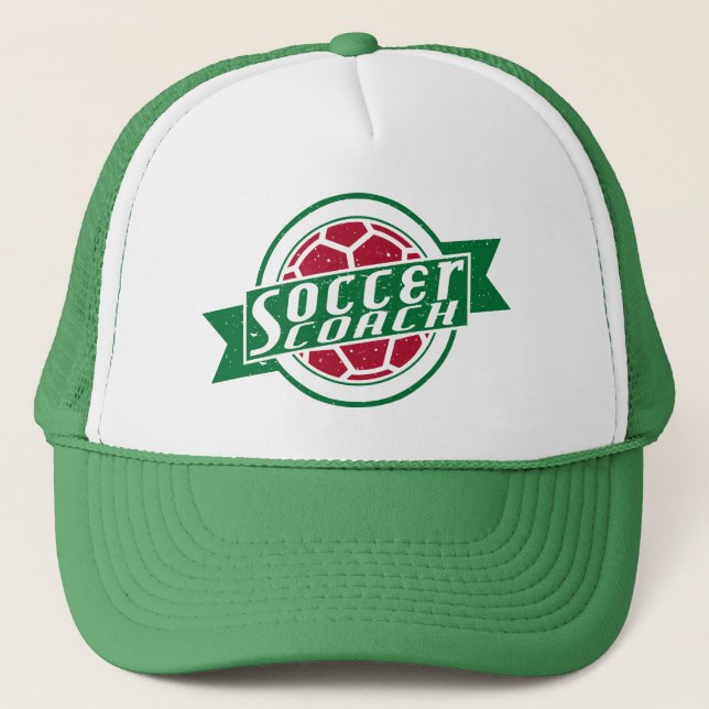 Soccer Coach Trucker Hat (Front)