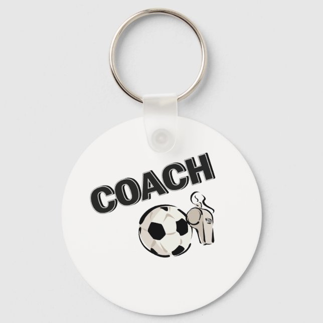 Soccer Coach (Whistle/Ball) Keychain (Front)
