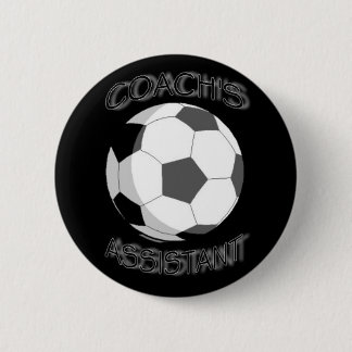 soccer coach's assistant 2 inch round button