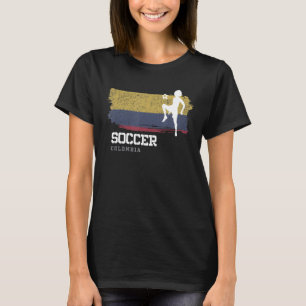 Soccer Colombia Flag Football Womens Soccer Girls T-Shirt