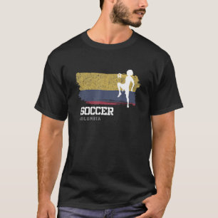 Soccer Colombia Flag Football Womens Soccer Girls  T-Shirt