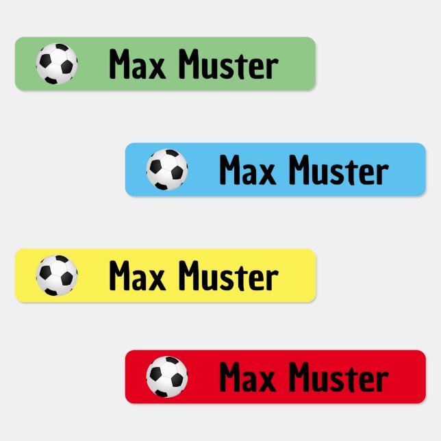 Soccer colorful - 96 small children labels (Group)